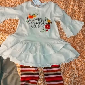 Girls 3t Thanksgiving outfit